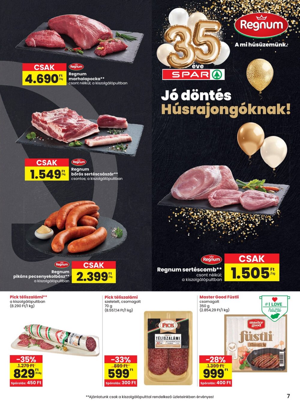 Spar akciós újság 2026.06.04-től - 7. oldal.