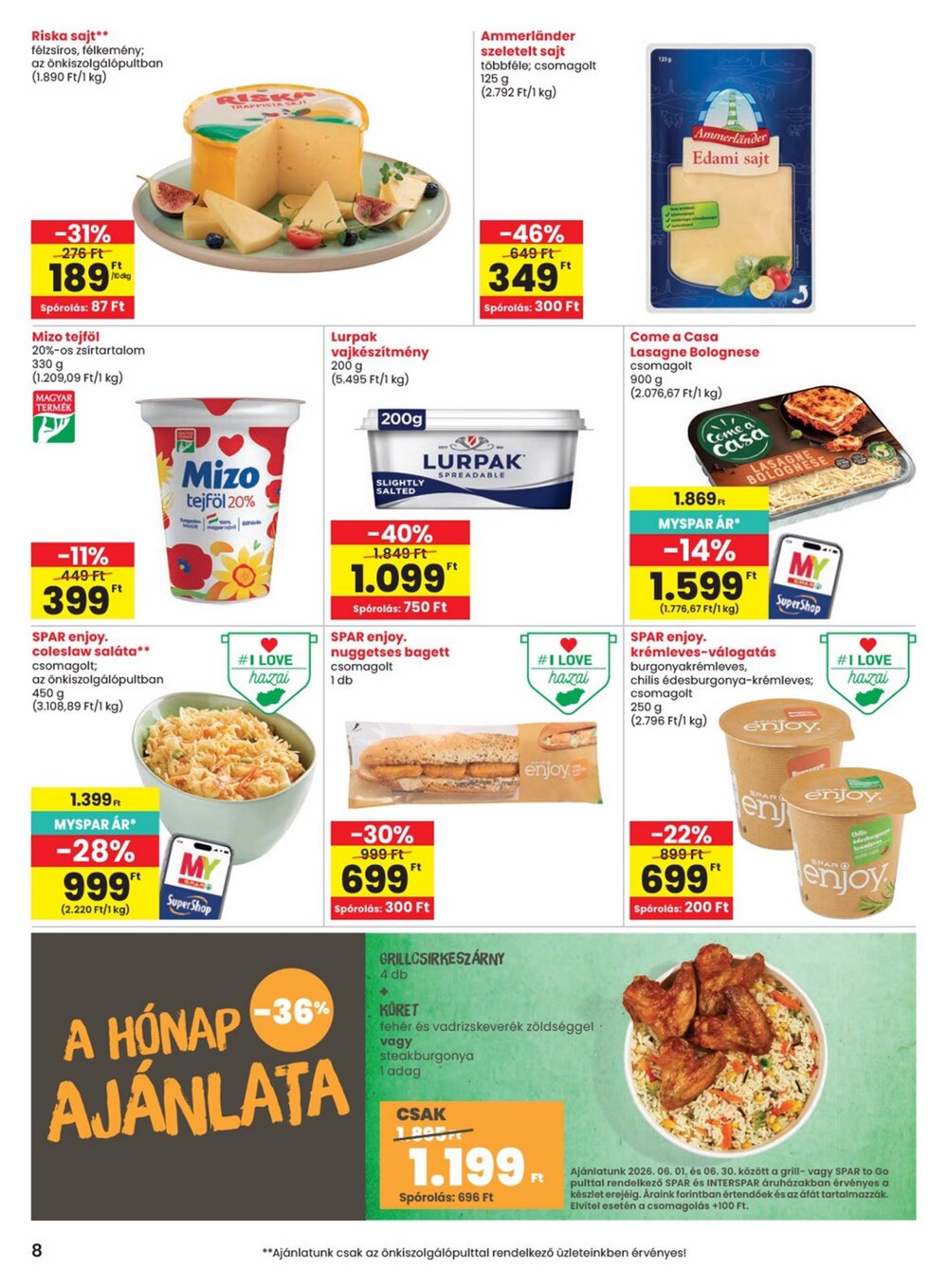 Spar akciós újság 2026.06.04-től - 8. oldal.