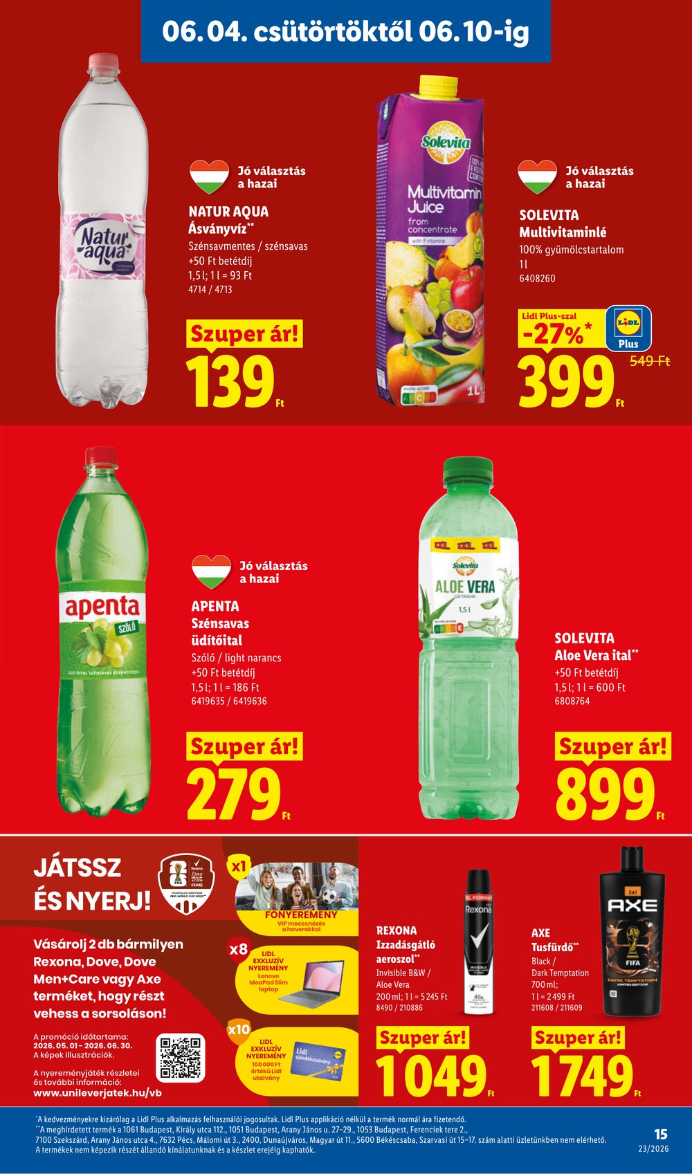 Lidl akciós újság 2026.06.04-től - 15. oldal.