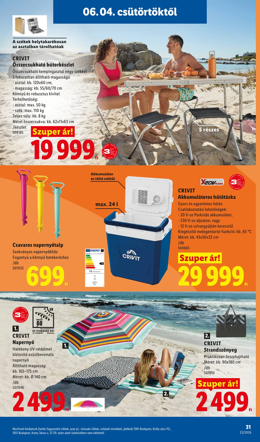 Lidl akciós újság 2026.06.04-től - 31. oldal.