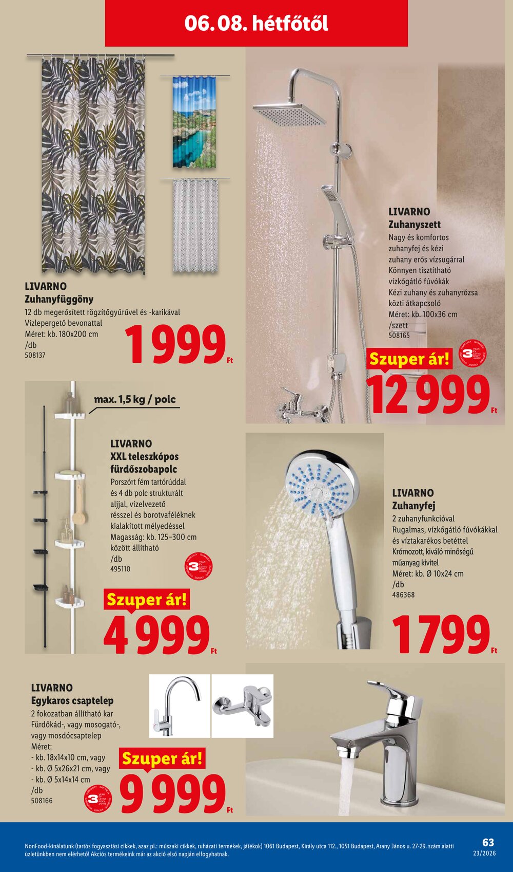 Lidl akciós újság 2026.06.04-től - 63. oldal.