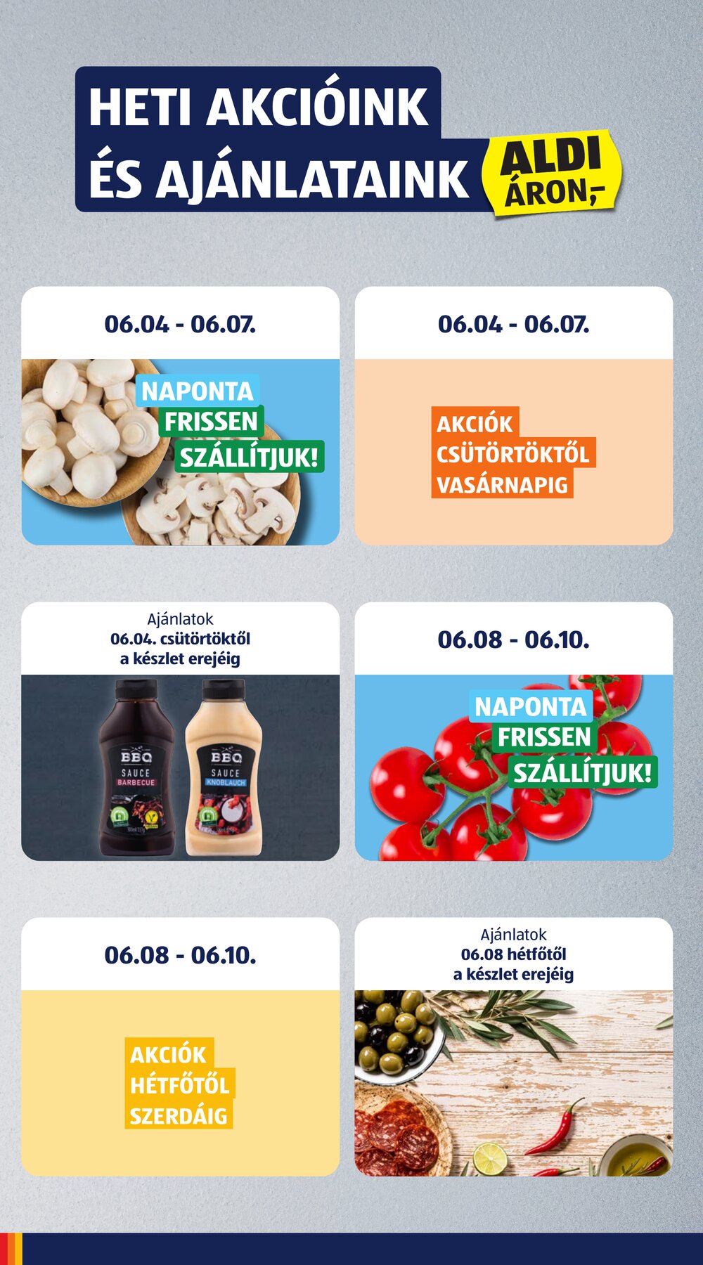 Aldi akciós újság 2026.06.04-től - 6. oldal.