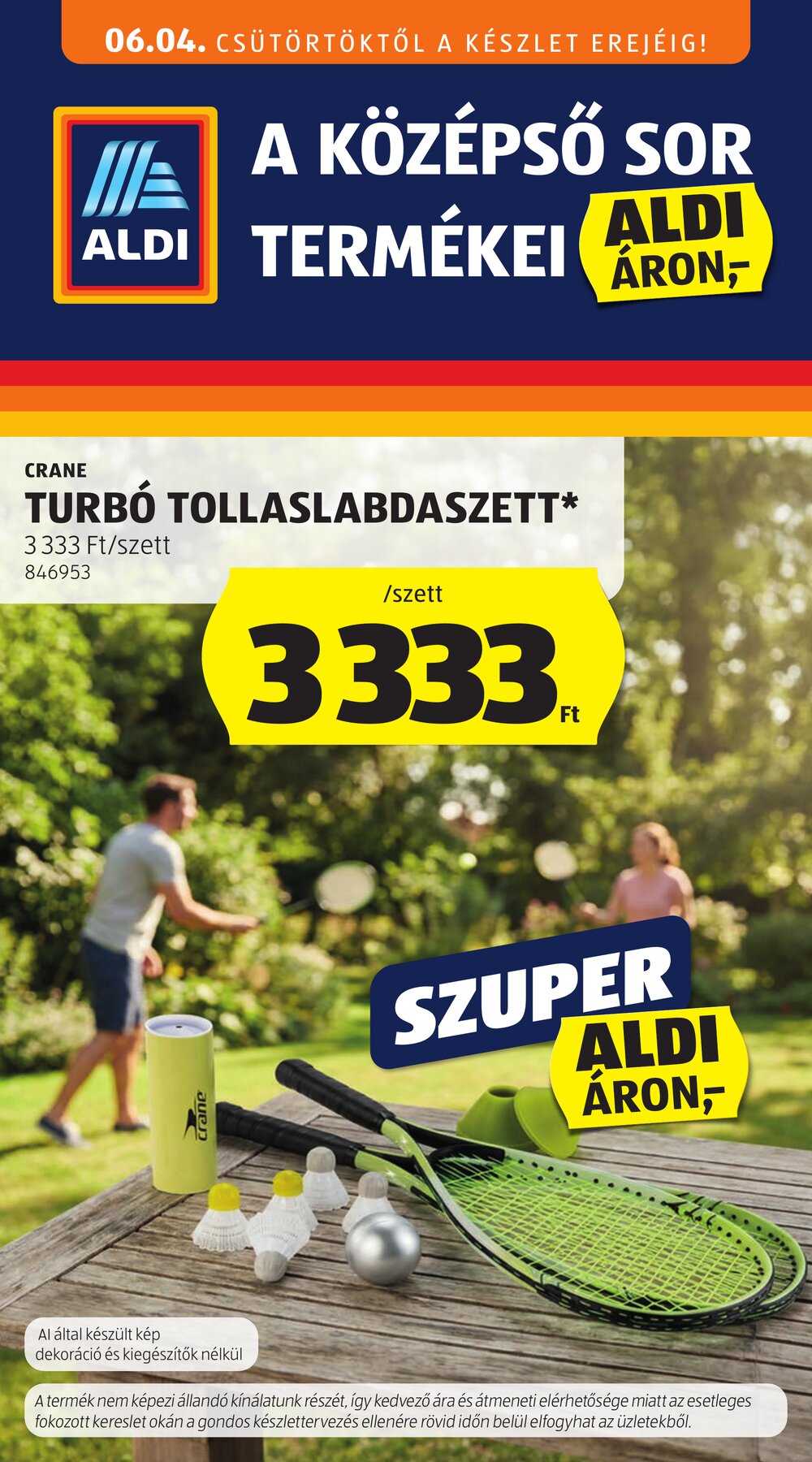 Aldi akciós újság 2026.06.04-től - 1. oldal.