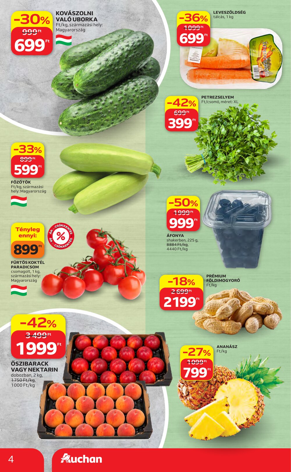 Auchan akciós újság 2026.06.04-től - 4. oldal.
