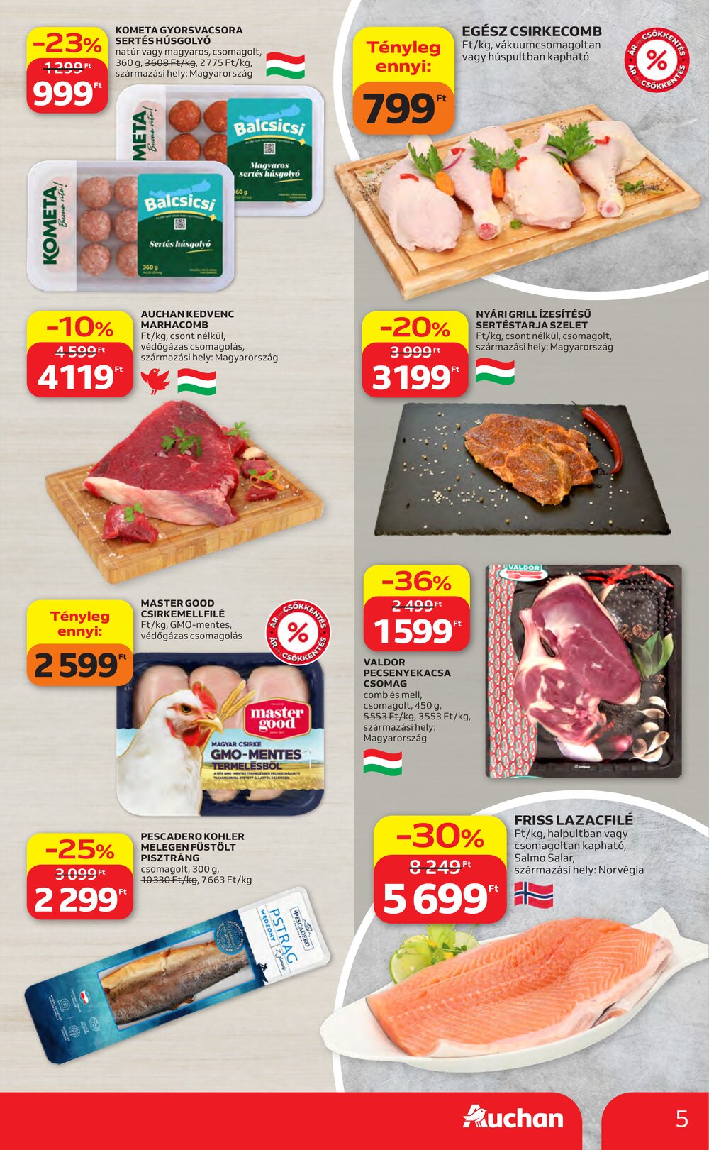 Auchan akciós újság 2026.06.04-től - 5. oldal.