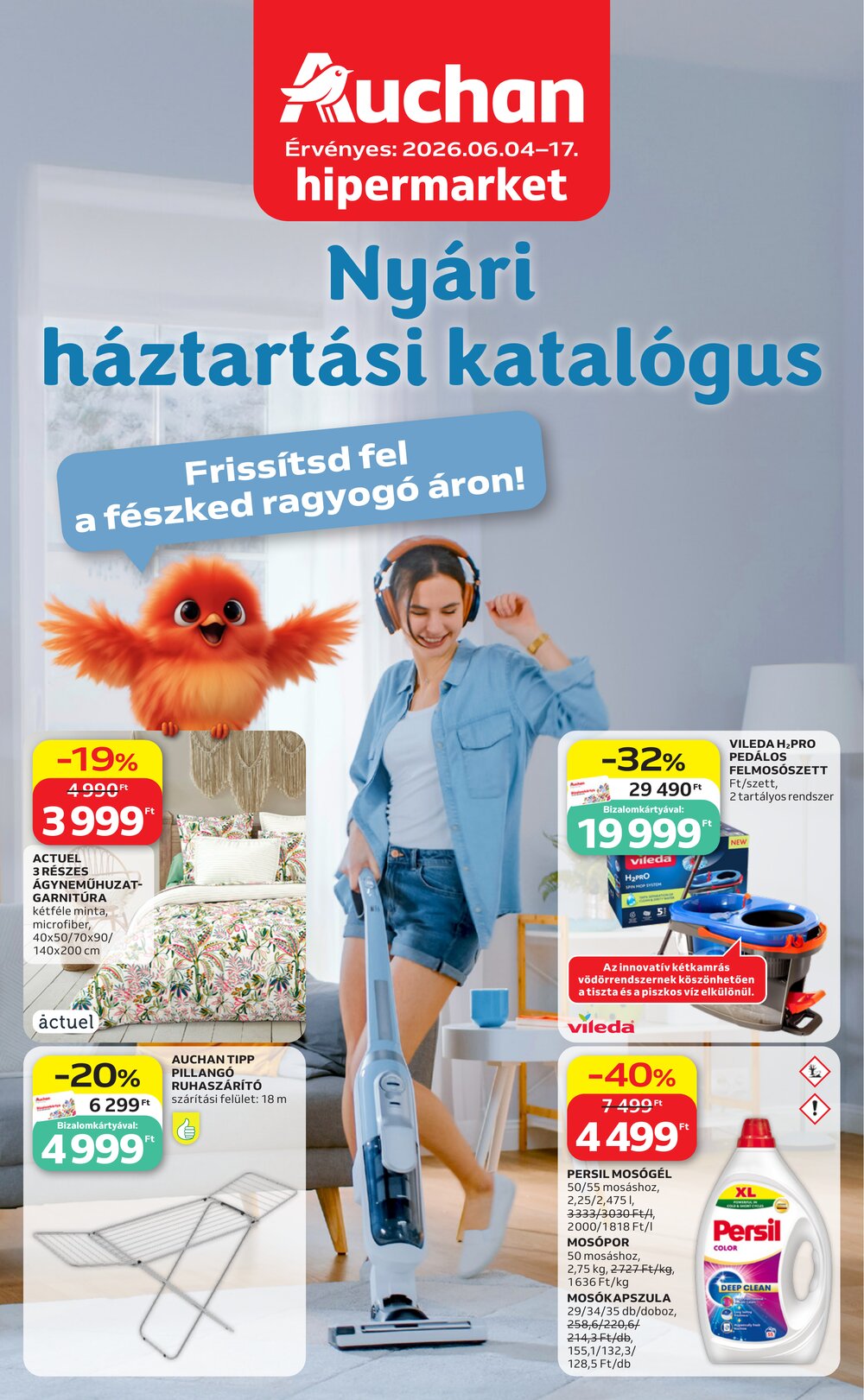Auchan akciós újság 2026.06.04-től - 1. oldal.