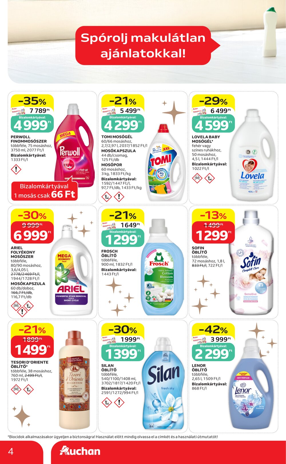 Auchan akciós újság 2026.06.04-től - 4. oldal.