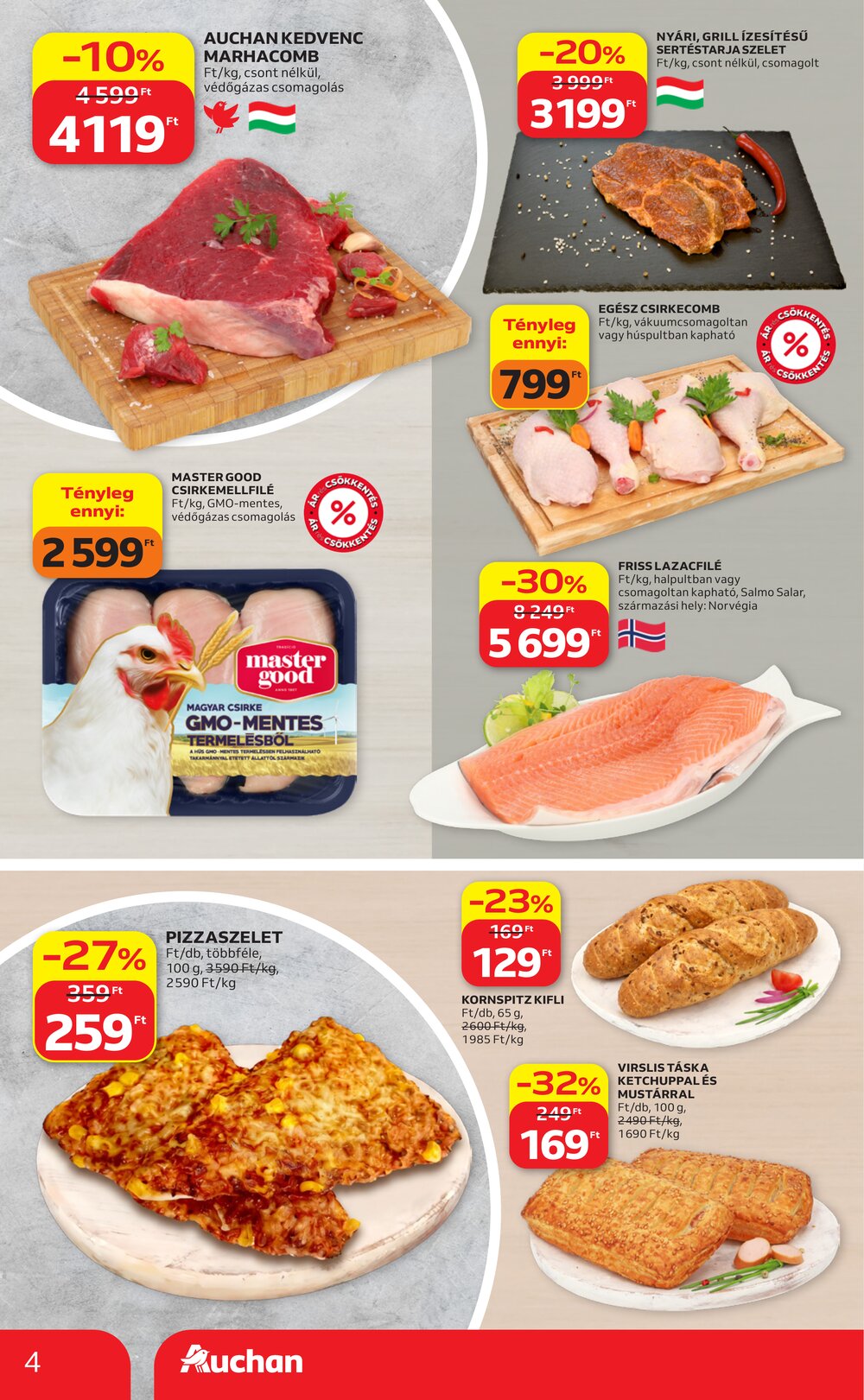 Auchan akciós újság 2026.06.04-től - 4. oldal.