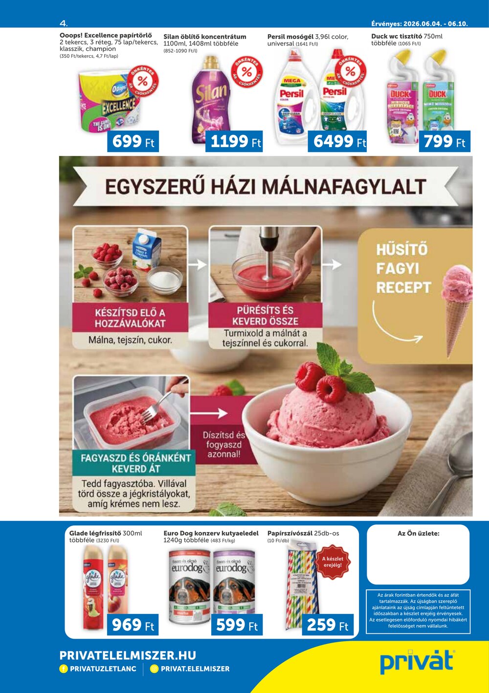 Privát akciós újság 2026.06.04-től - 4. oldal.