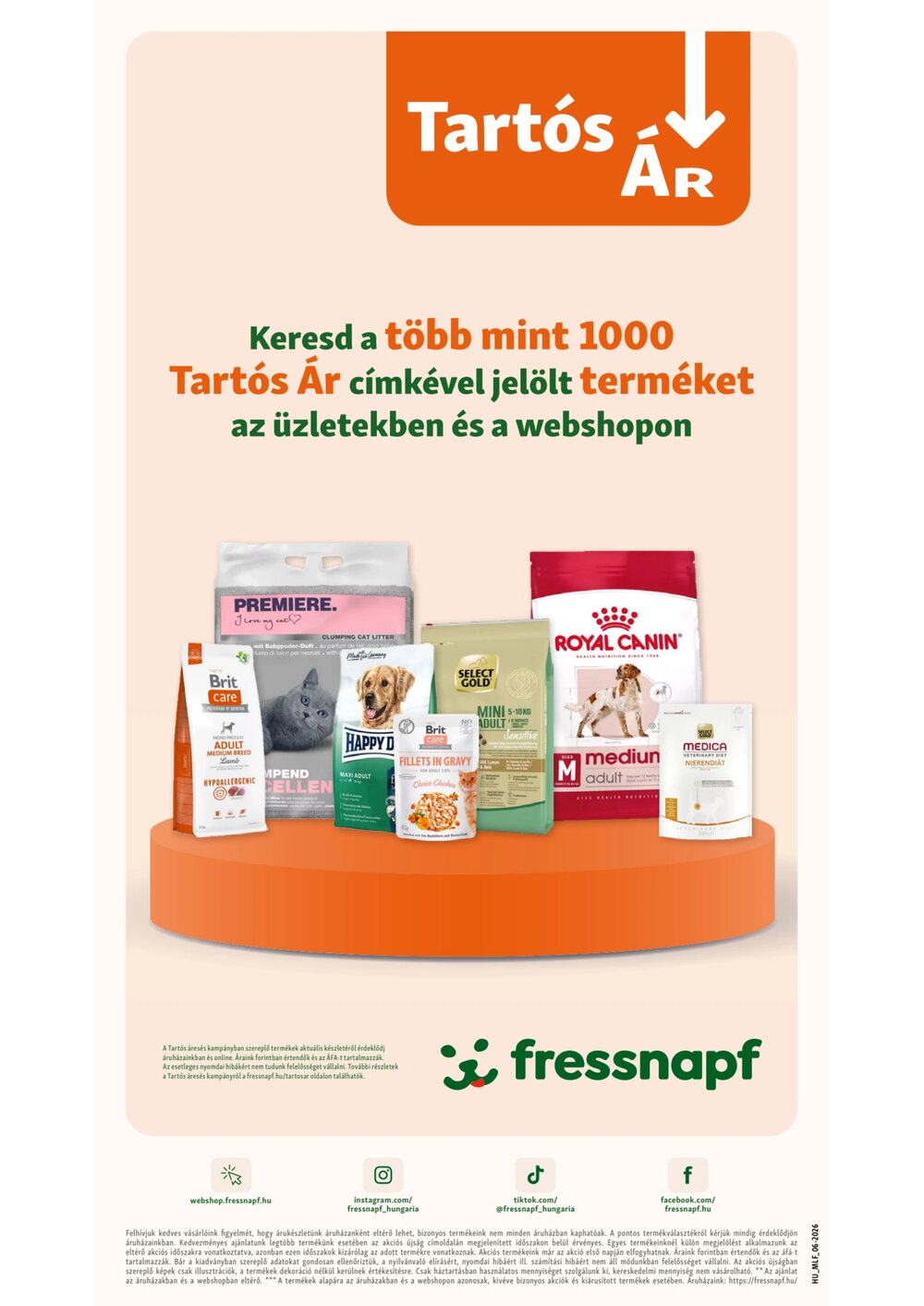 Fressnapf akciós újság 2026.06.04-től - 18. oldal.