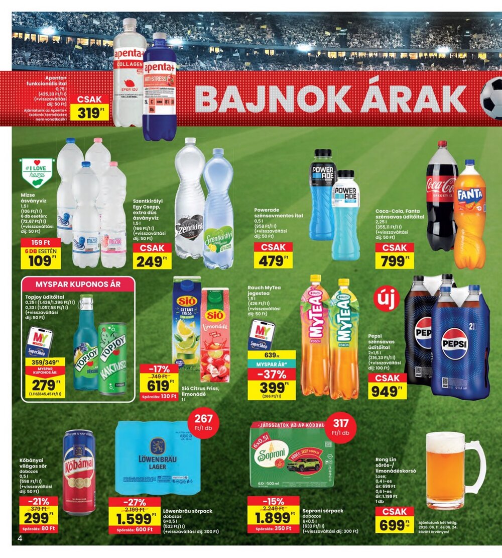 Interspar akciós újság 2026.06.11-től - 4. oldal.