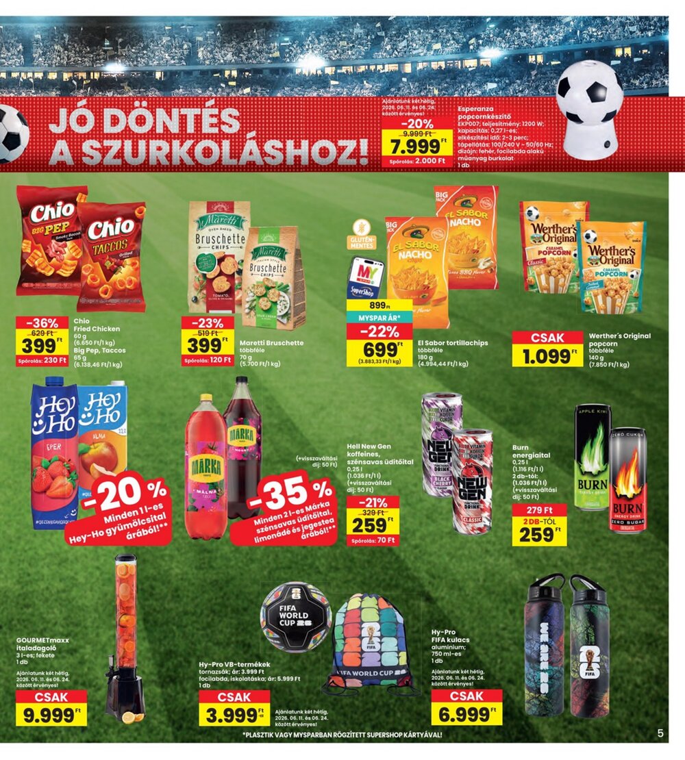 Interspar akciós újság 2026.06.11-től - 5. oldal.