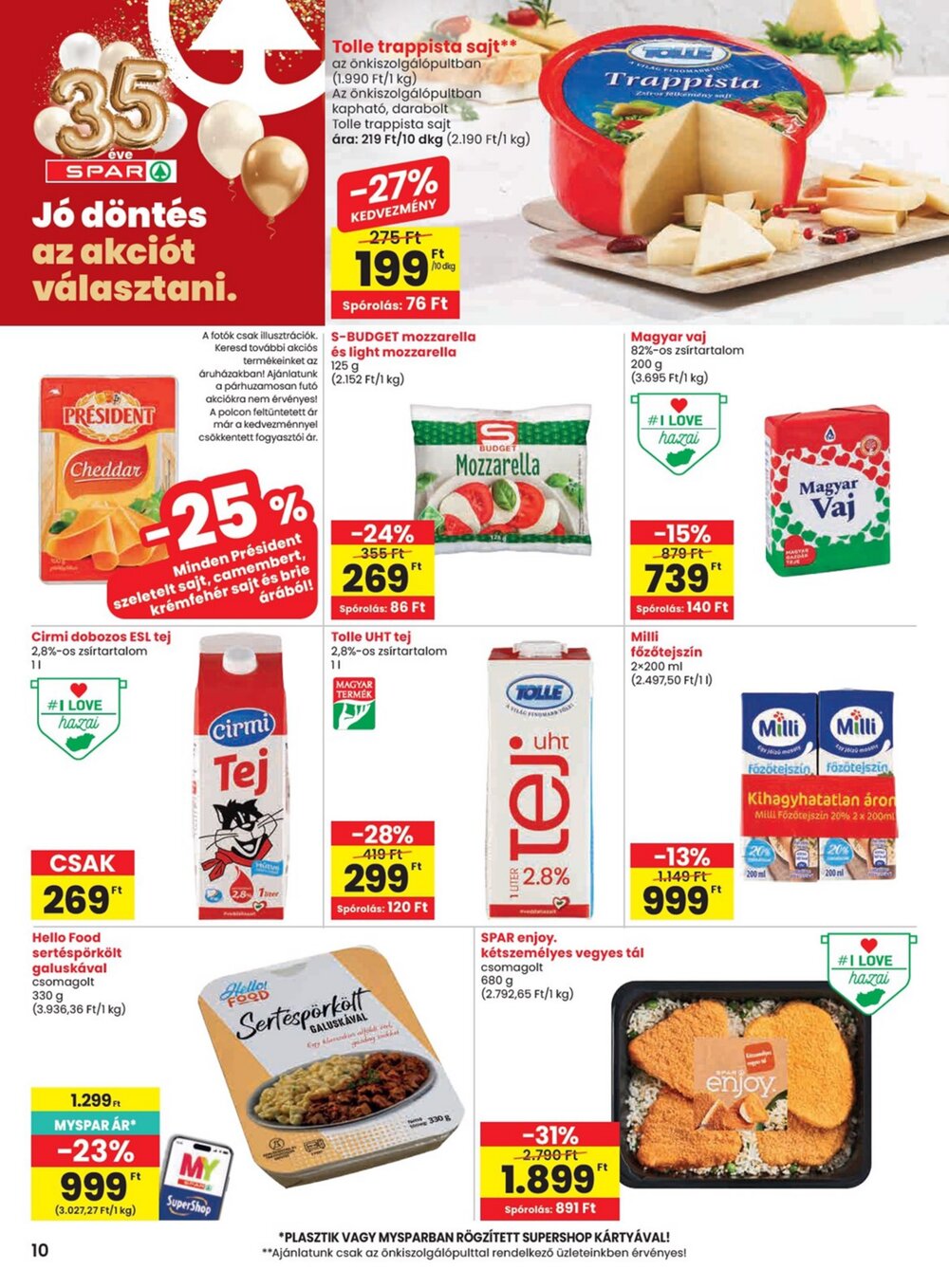 Spar akciós újság 2026.06.11-től - 10. oldal.