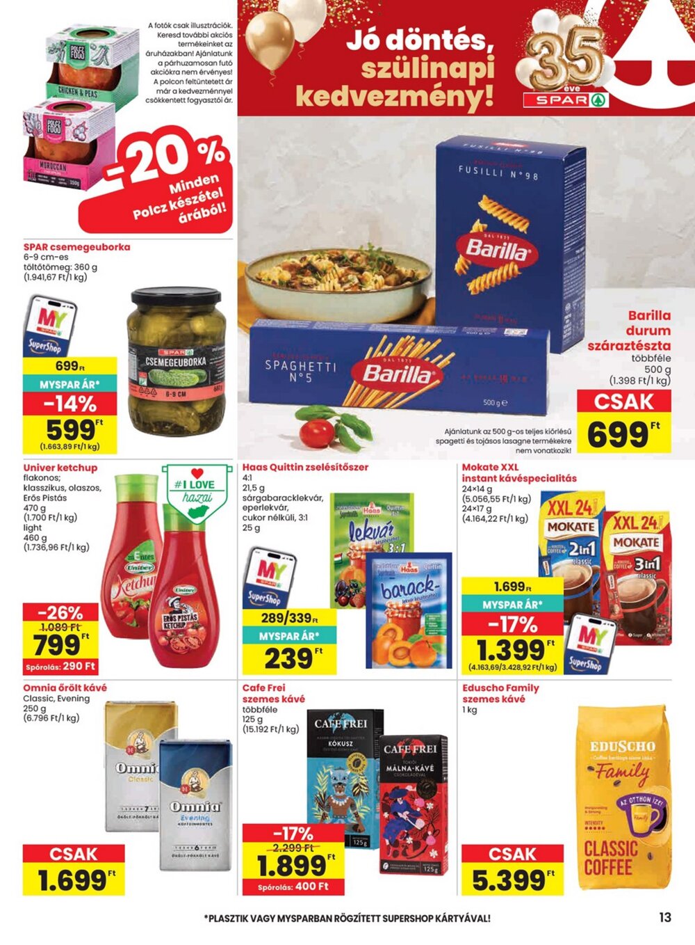 Spar akciós újság 2026.06.11-től - 13. oldal.