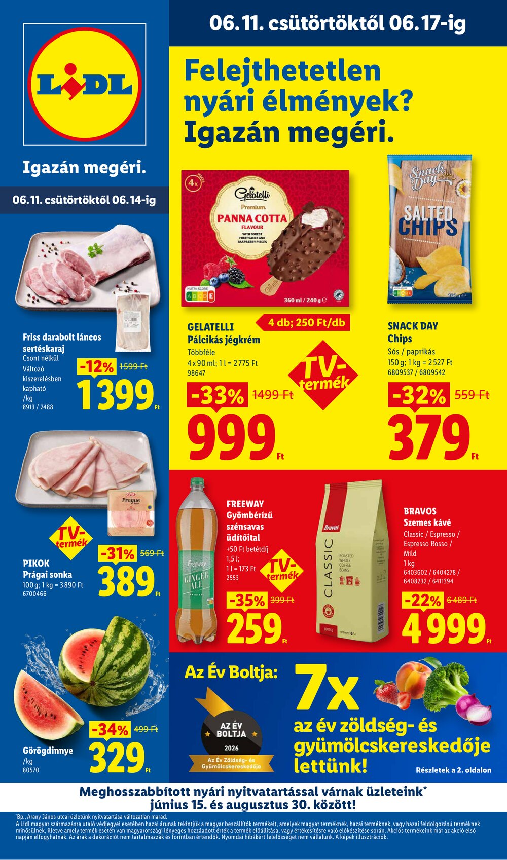 Lidl akciós újság 2026.06.11-től - 1. oldal.