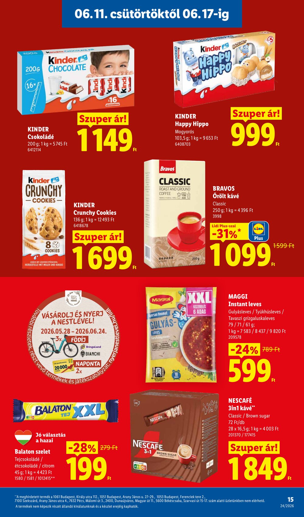 Lidl akciós újság 2026.06.11-től - 15. oldal.