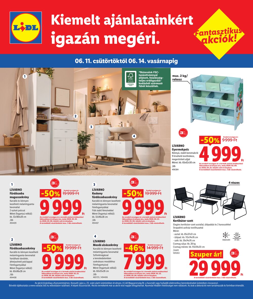 Lidl akciós újság 2026.06.11-től - 4. oldal.