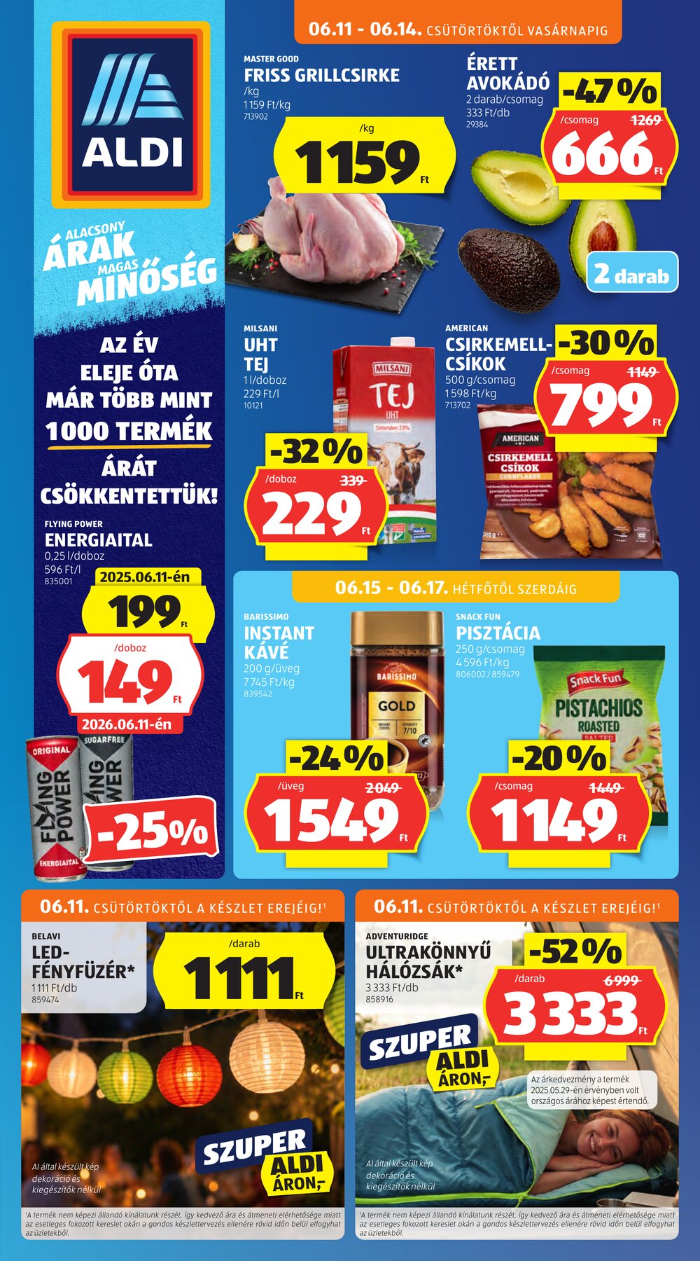 Aldi akciós újság 2026.06.11-től - 1. oldal.
