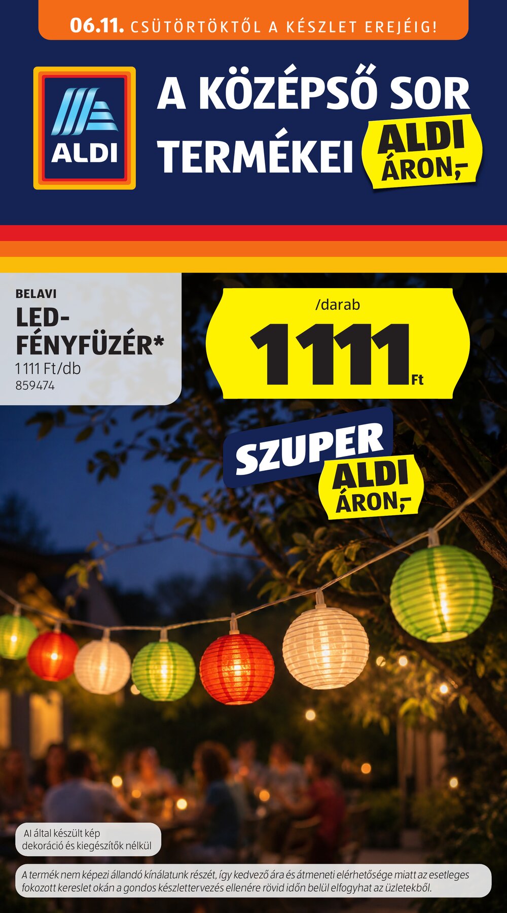 Aldi akciós újság 2026.06.11-től - 1. oldal.