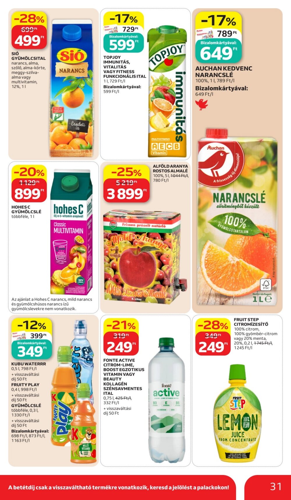 Auchan akciós újság 2026.06.11-től - 31. oldal.