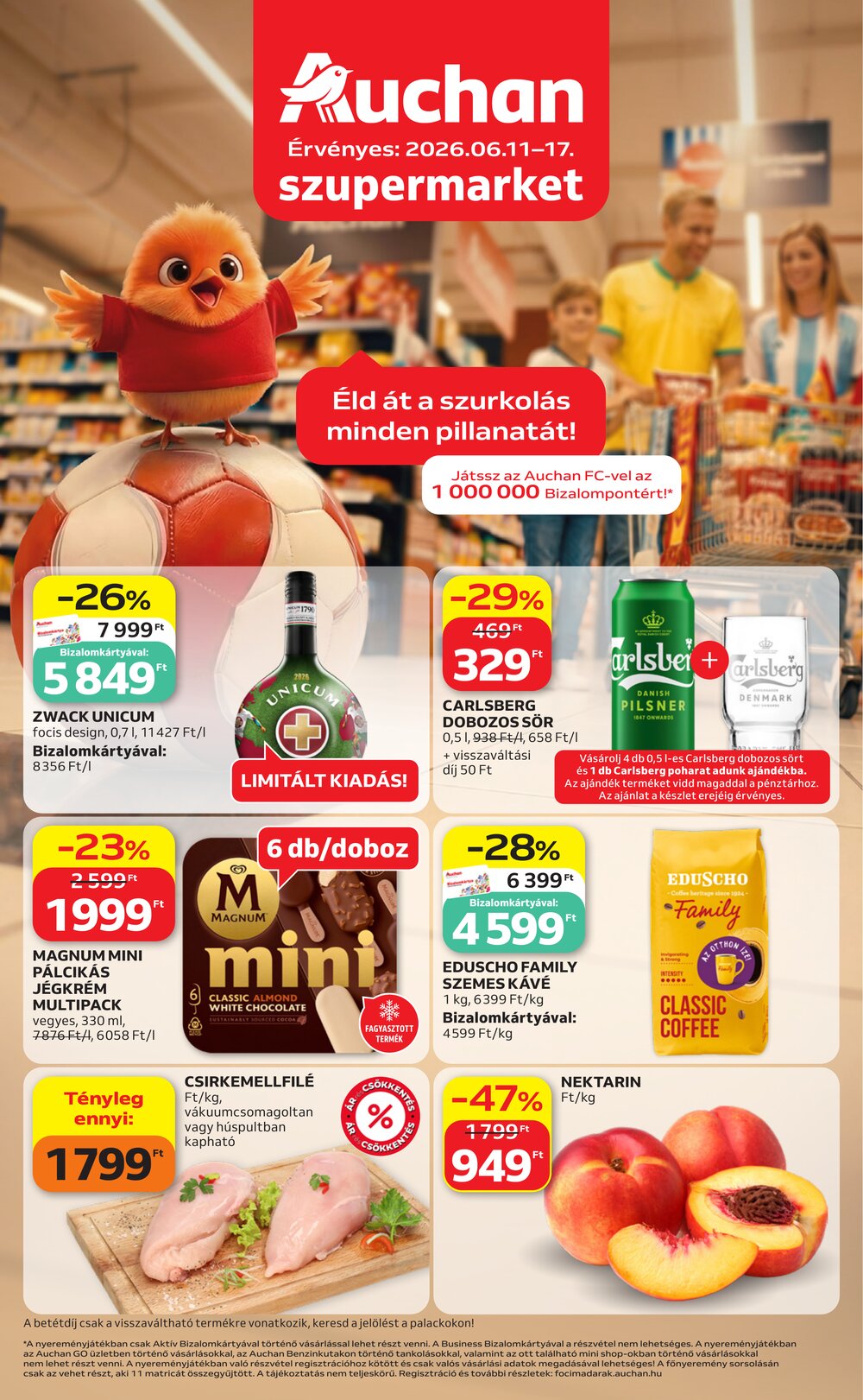 Auchan akciós újság 2026.06.11-től - 1. oldal.