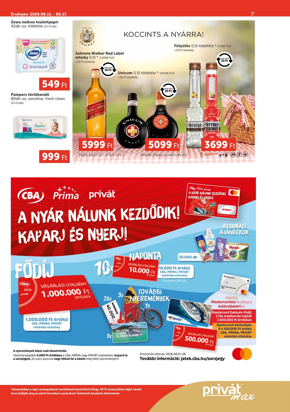 Privát akciós újság 2026.06.11-től - 7. oldal.