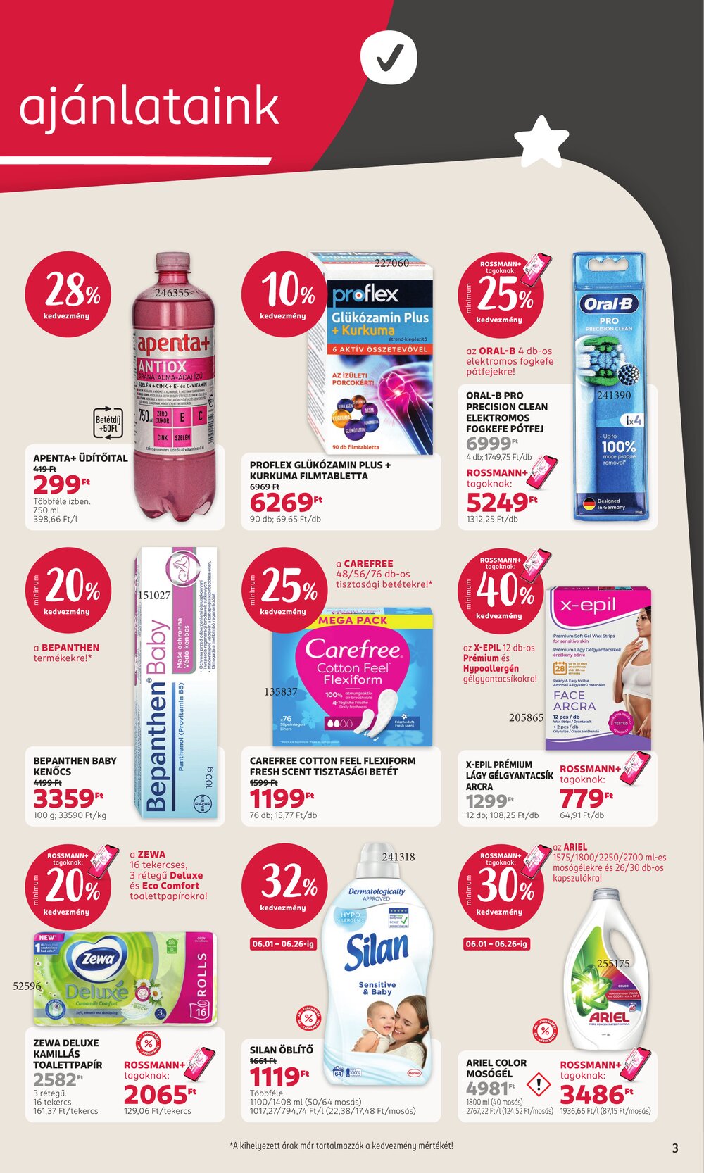 Rossmann akciós újság 2026.06.15-től - 3. oldal.