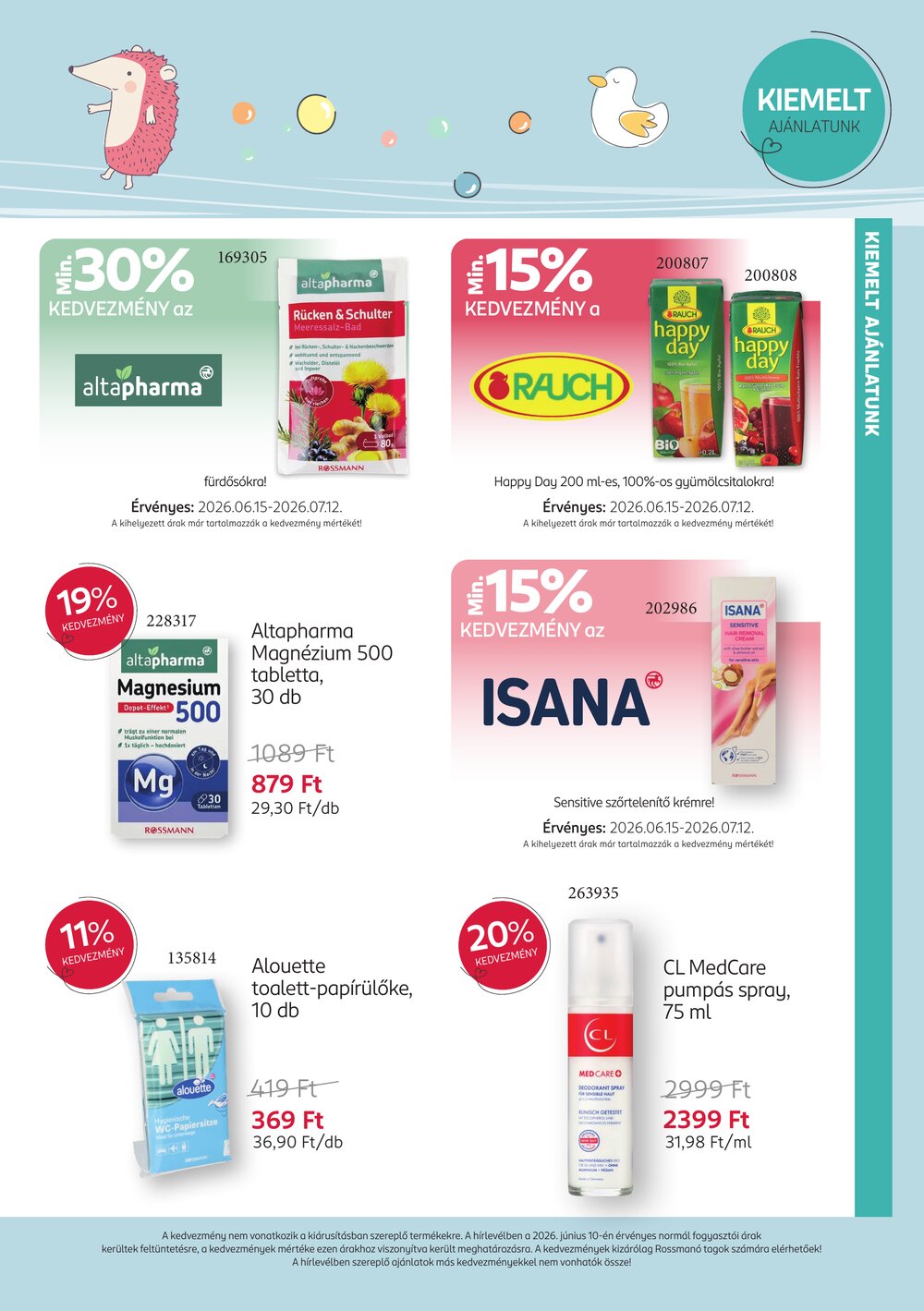Rossmann akciós újság 2026.06.15-től - 6. oldal.