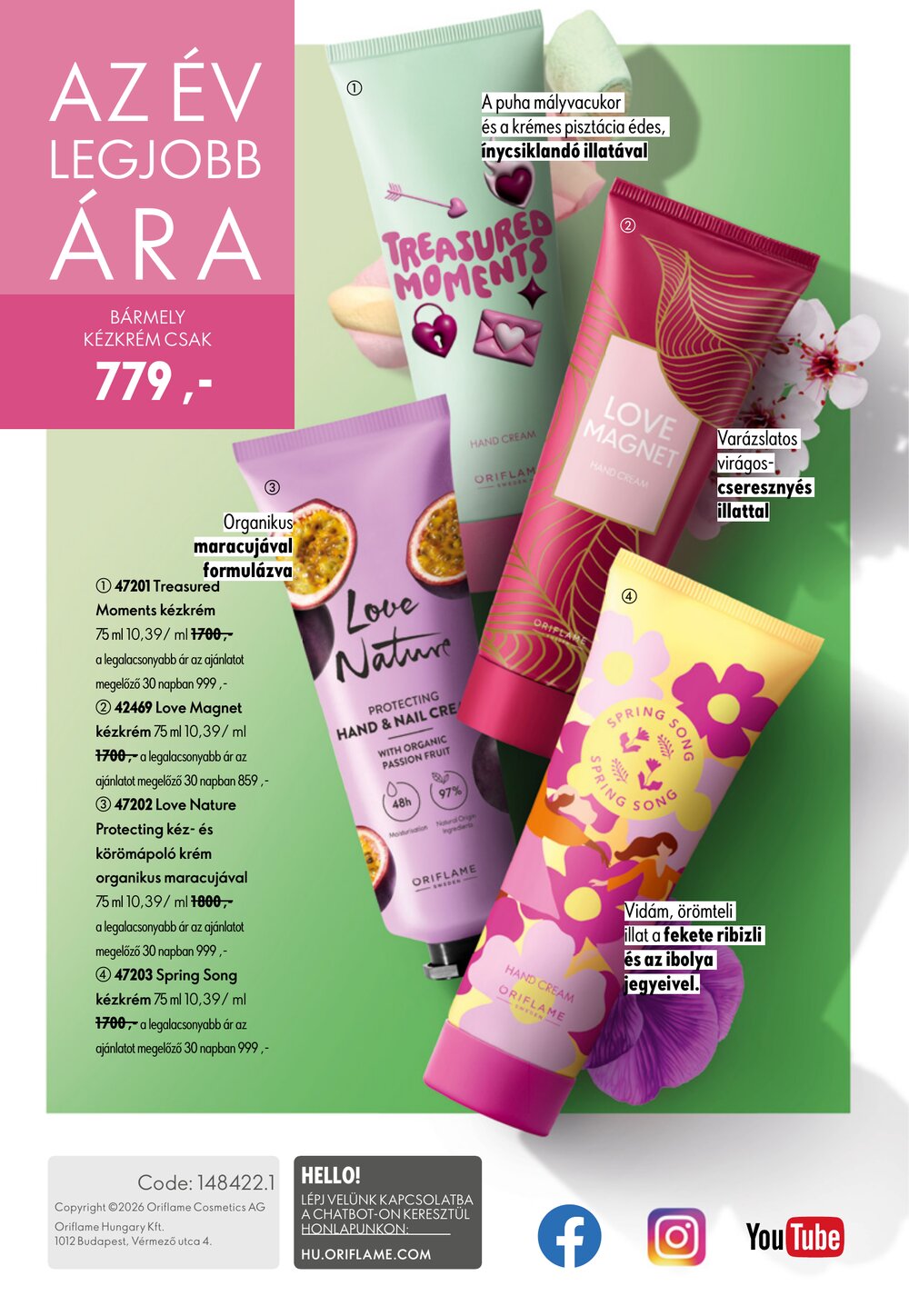 Oriflame akciós újság 2026.06.17-től - 148. oldal.