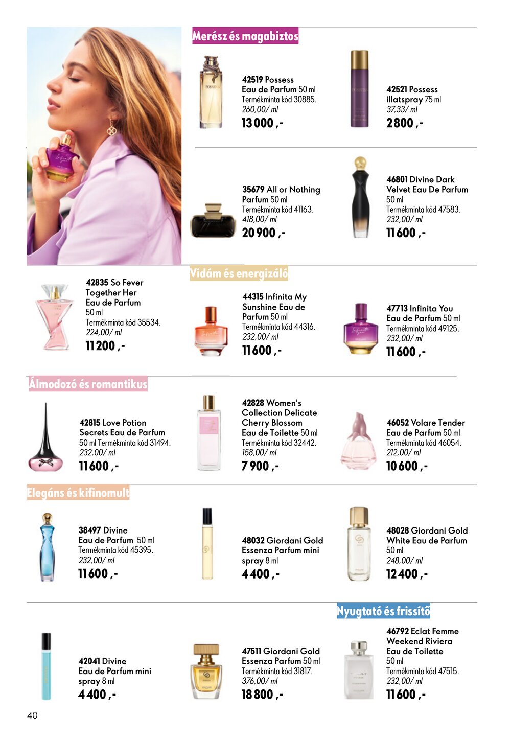 Oriflame akciós újság 2026.06.17-től - 40. oldal.