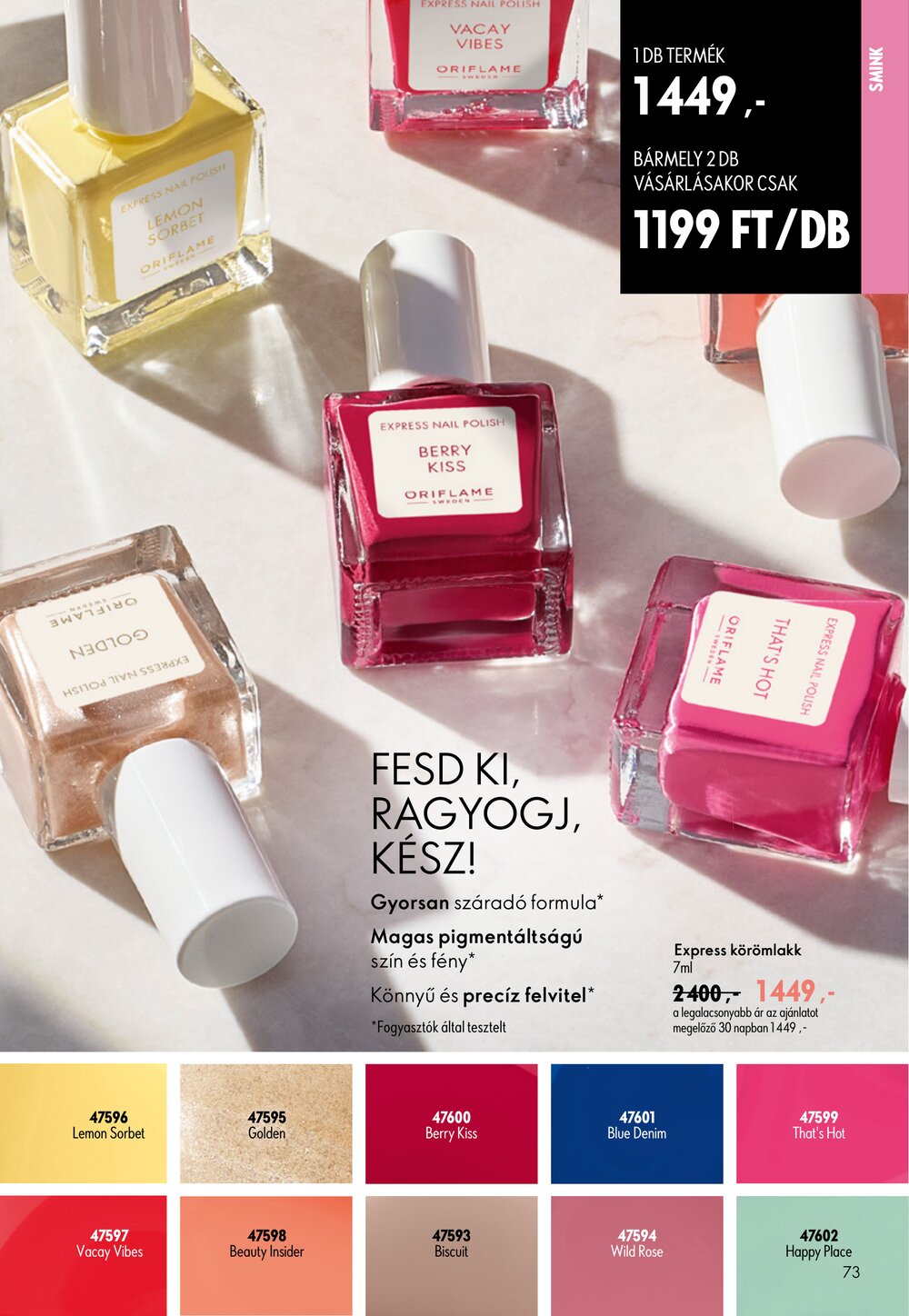 Oriflame akciós újság 2026.06.17-től - 73. oldal.