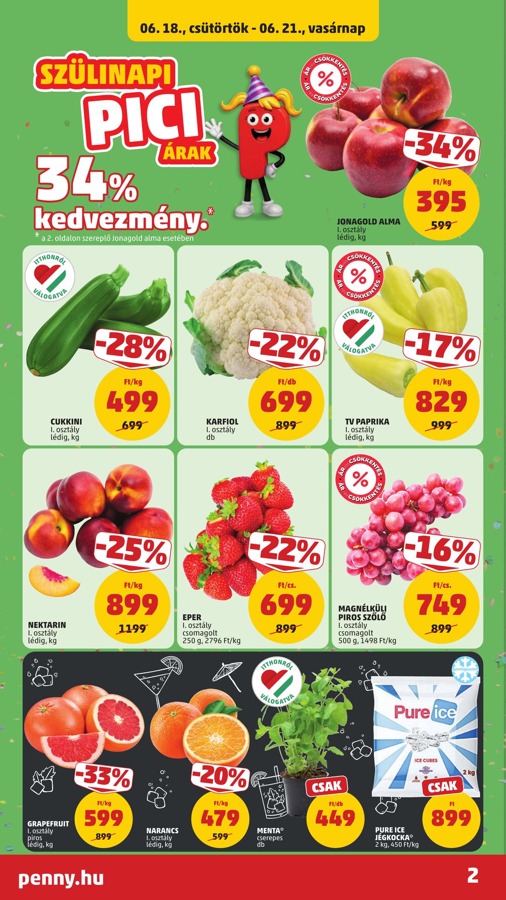 Penny Market akciós újság 2026.06.18-tól - 2. oldal.