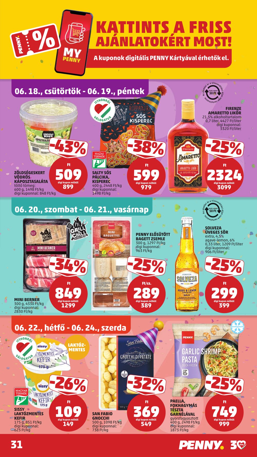 Penny Market akciós újság 2026.06.18-tól - 33. oldal.