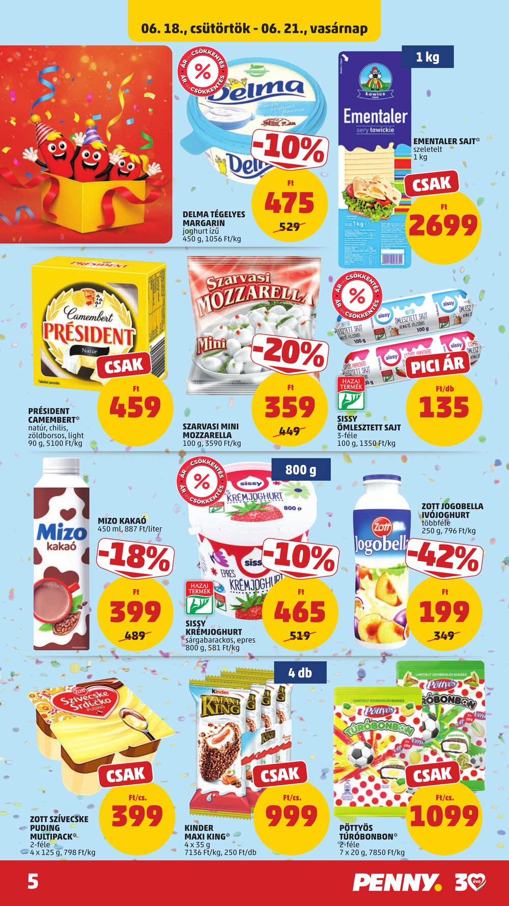 Penny Market akciós újság 2026.06.18-tól - 5. oldal.