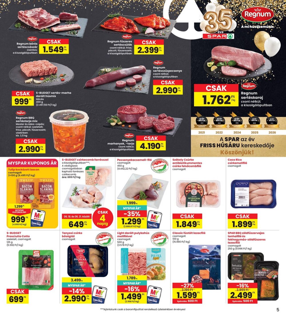Interspar akciós újság 2026.06.18-tól - 5. oldal.