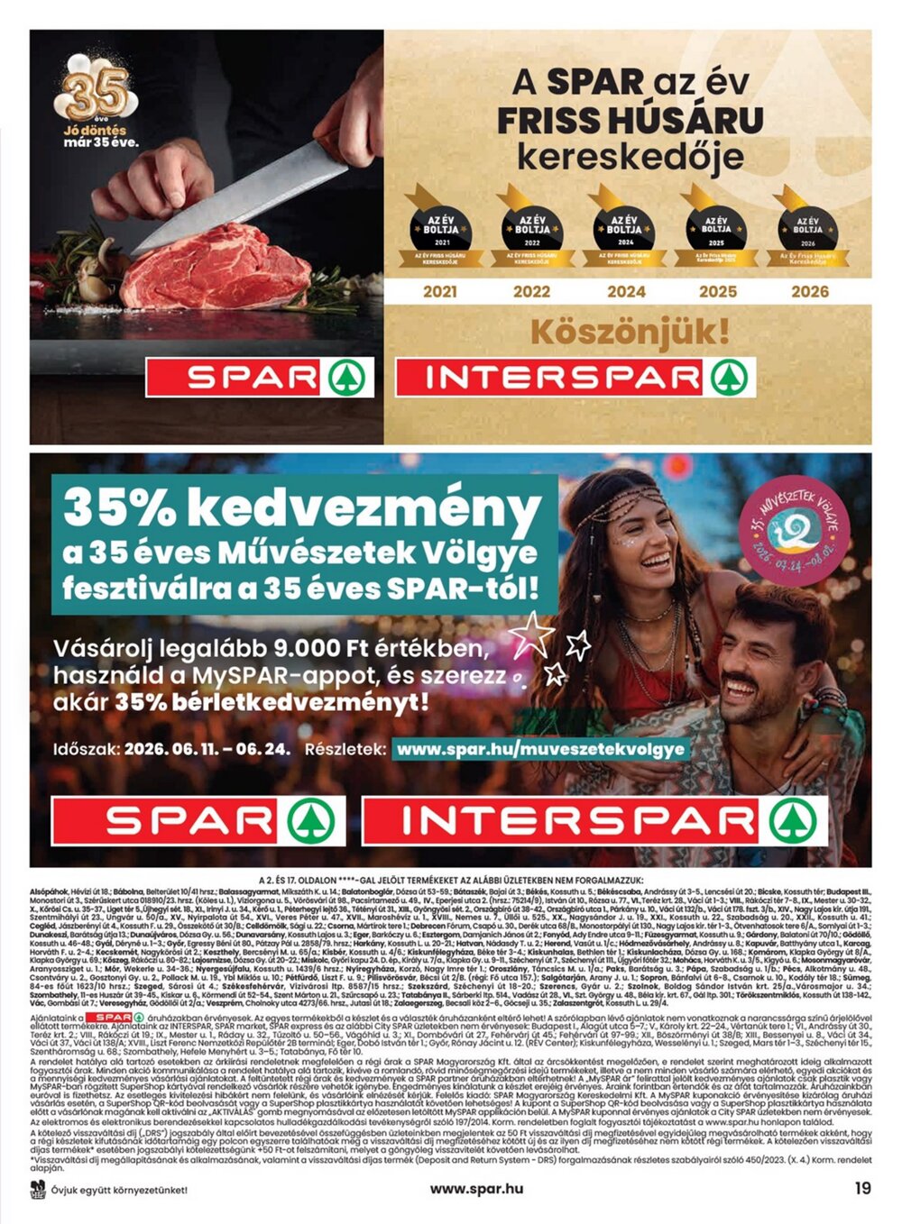 Spar akciós újság 2026.06.18-tól - 19. oldal.
