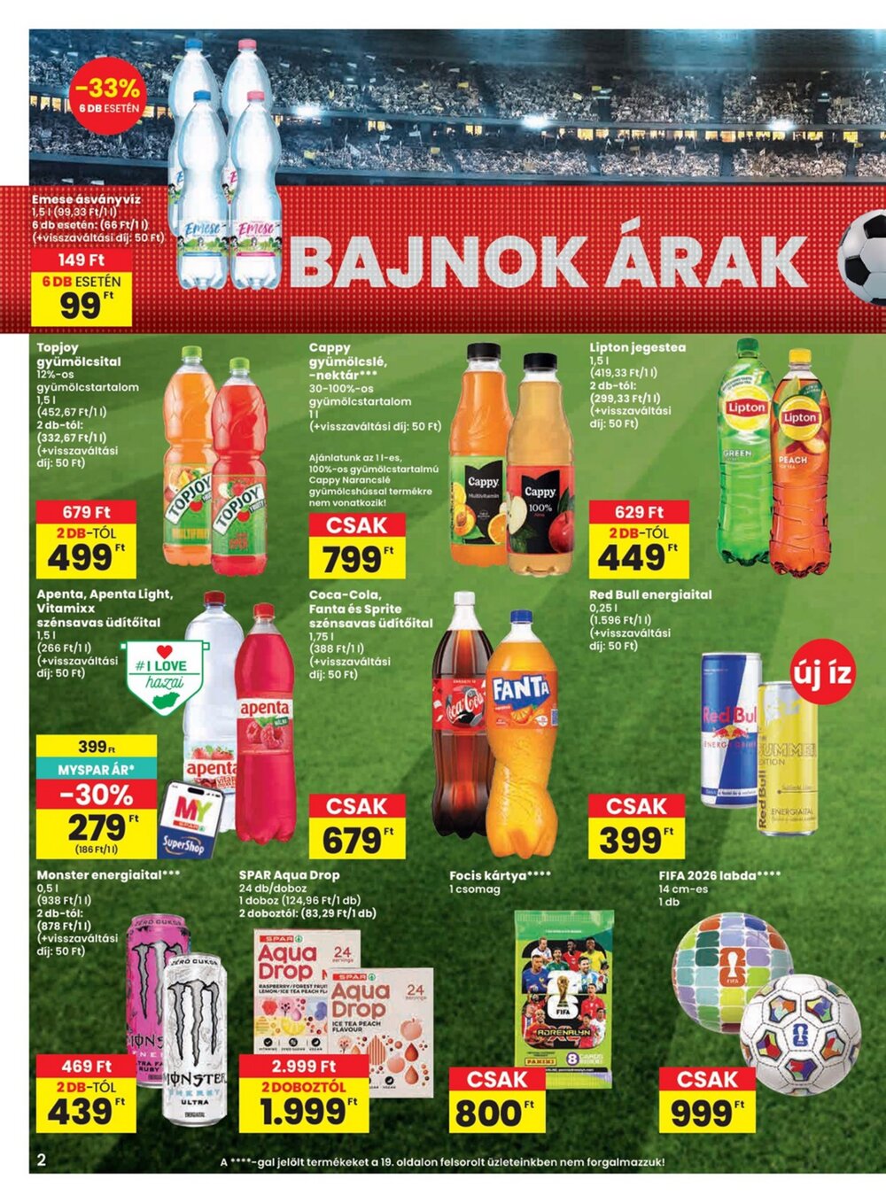 Spar akciós újság 2026.06.18-tól - 2. oldal.