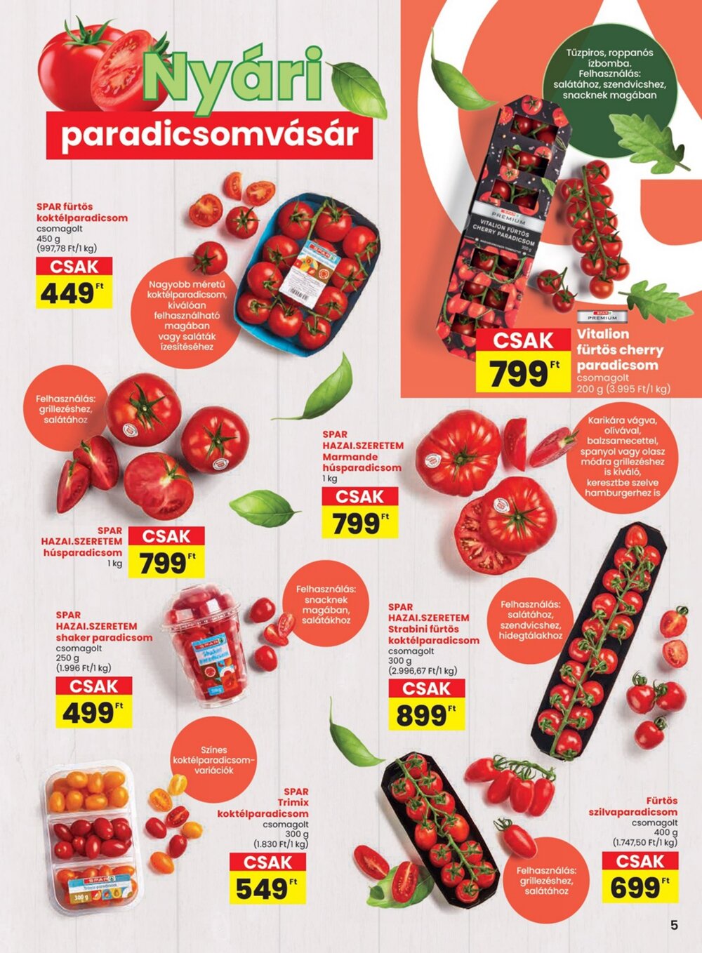 Spar akciós újság 2026.06.18-tól - 5. oldal.