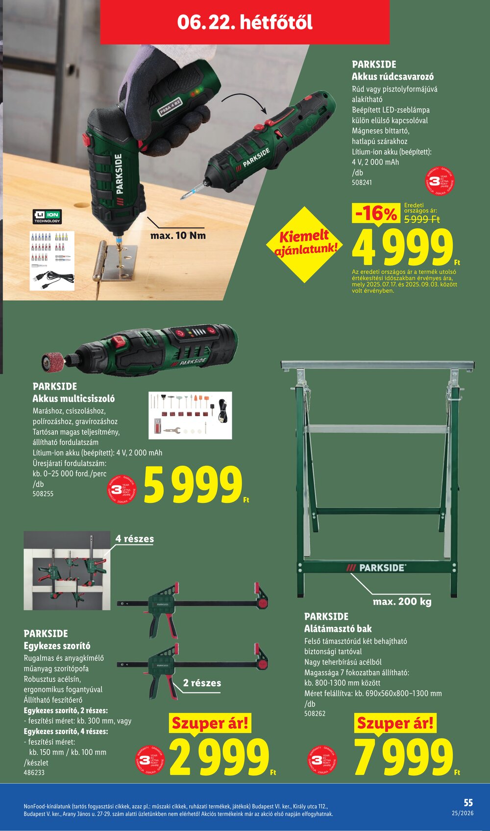 Lidl akciós újság 2026.06.18-tól - 55. oldal.