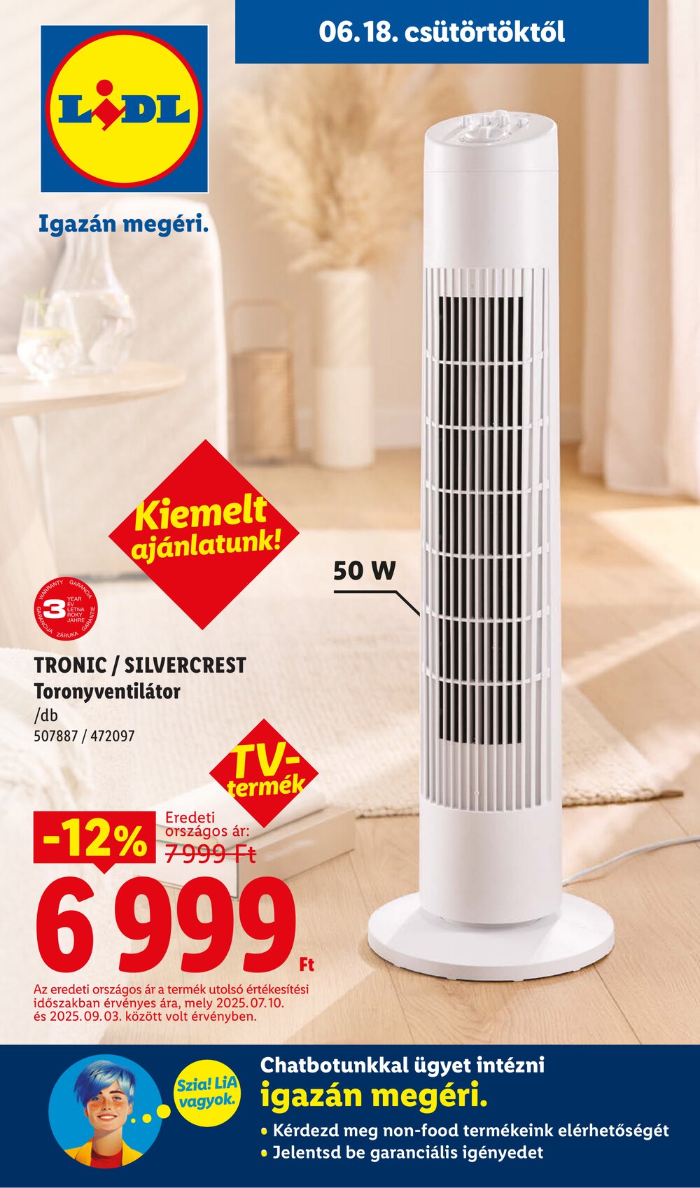 Lidl akciós újság 2026.06.18-tól - 1. oldal.