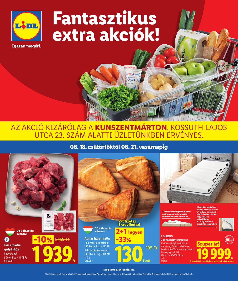 Lidl akciós újság 2026.06.18-tól - 1. oldal.