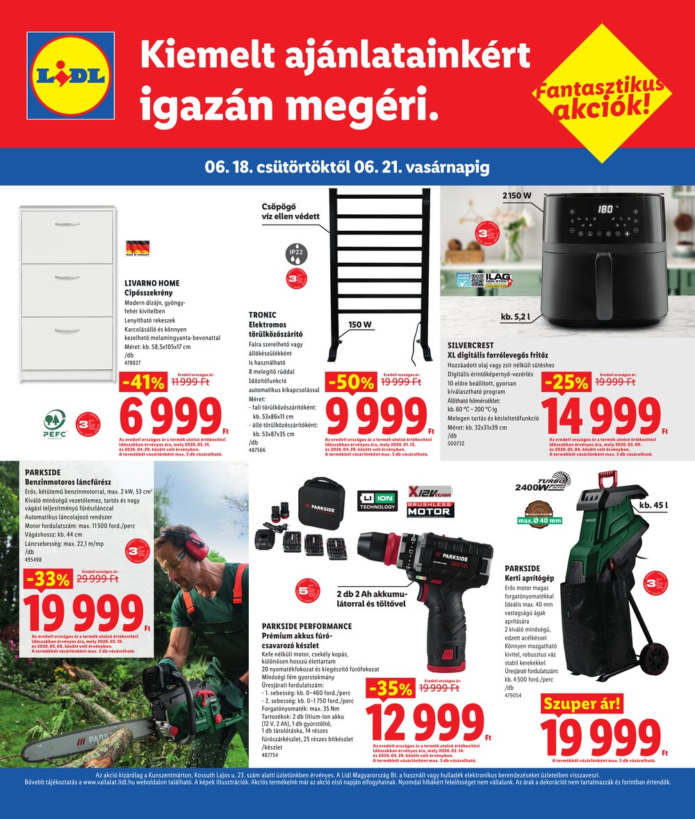 Lidl akciós újság 2026.06.18-tól - 4. oldal.