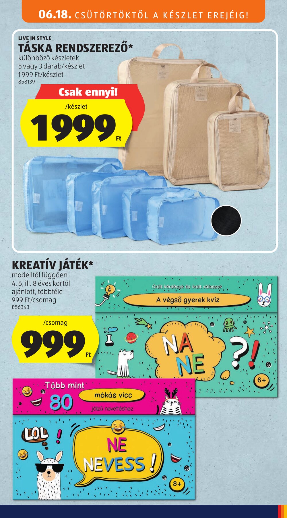 Aldi akciós újság 2026.06.18-tól - 27. oldal.