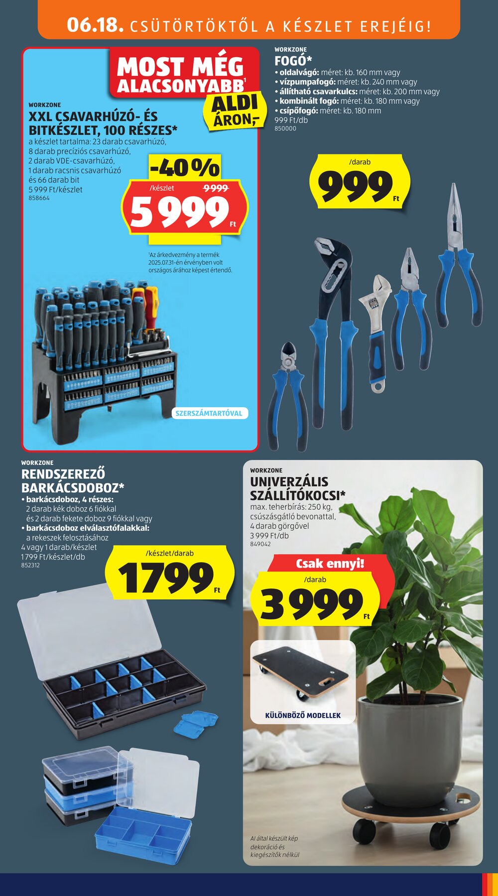 Aldi akciós újság 2026.06.18-tól - 11. oldal.