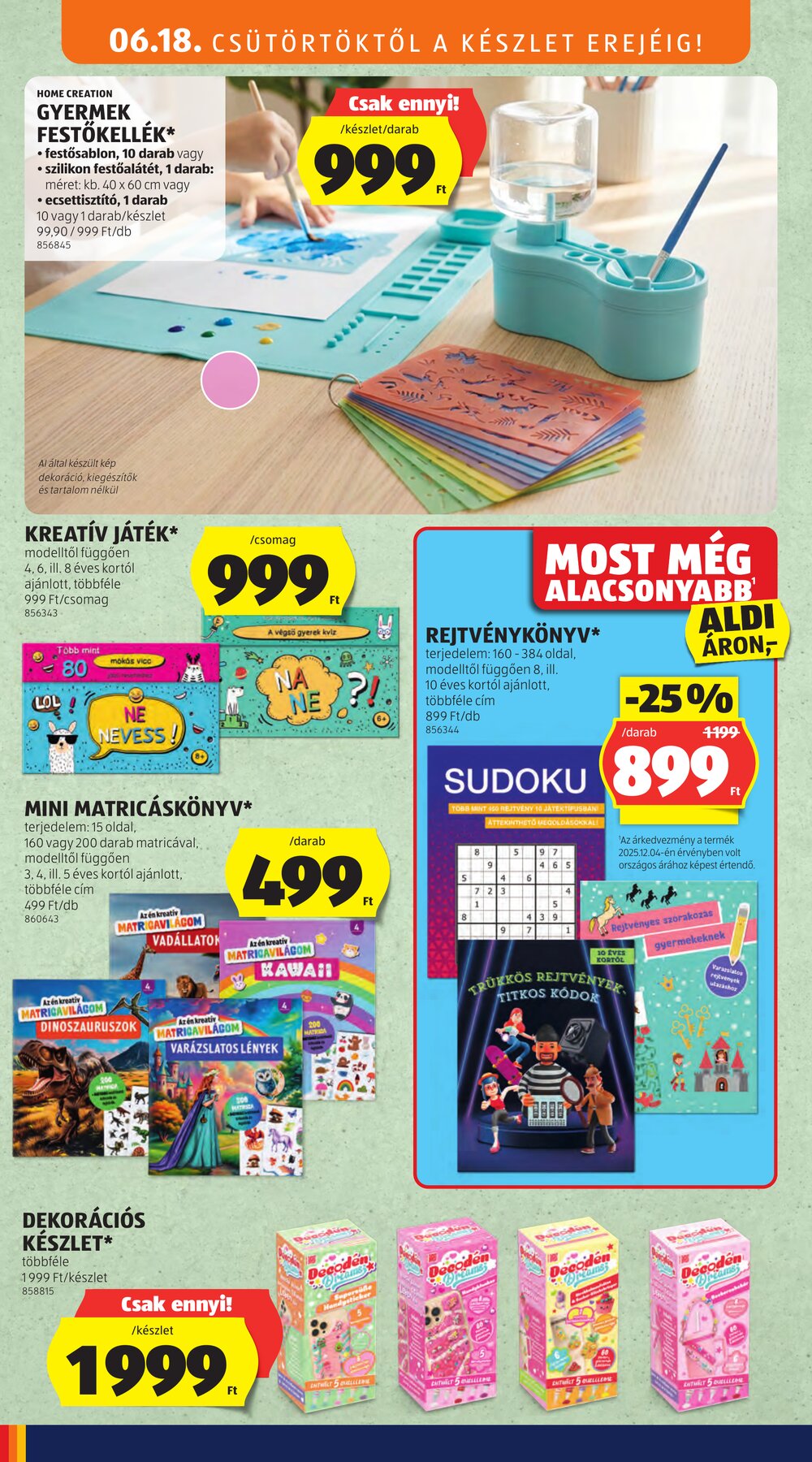 Aldi akciós újság 2026.06.18-tól - 4. oldal.