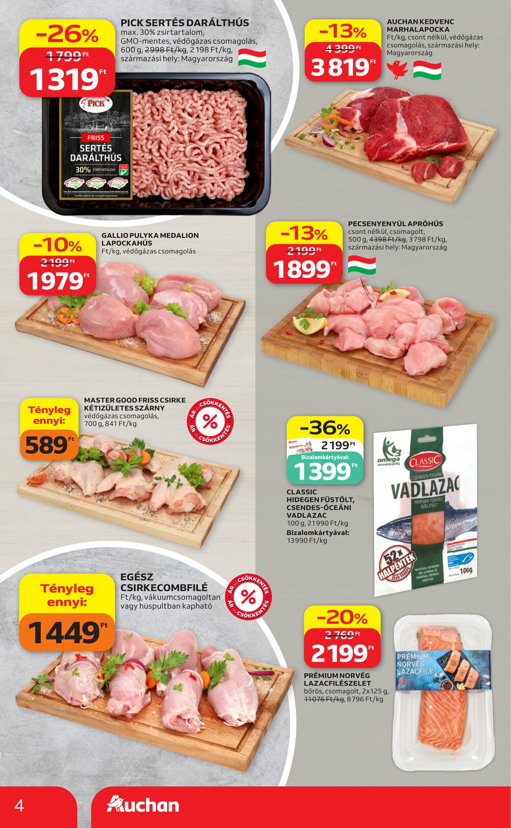 Auchan akciós újság 2026.06.18-tól - 4. oldal.