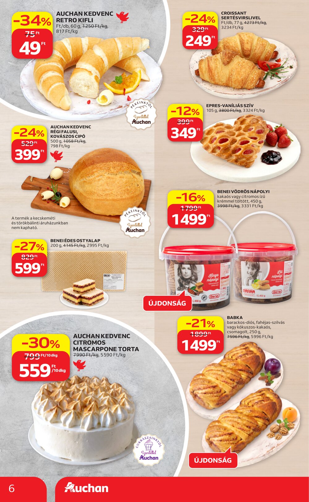 Auchan akciós újság 2026.06.18-tól - 6. oldal.