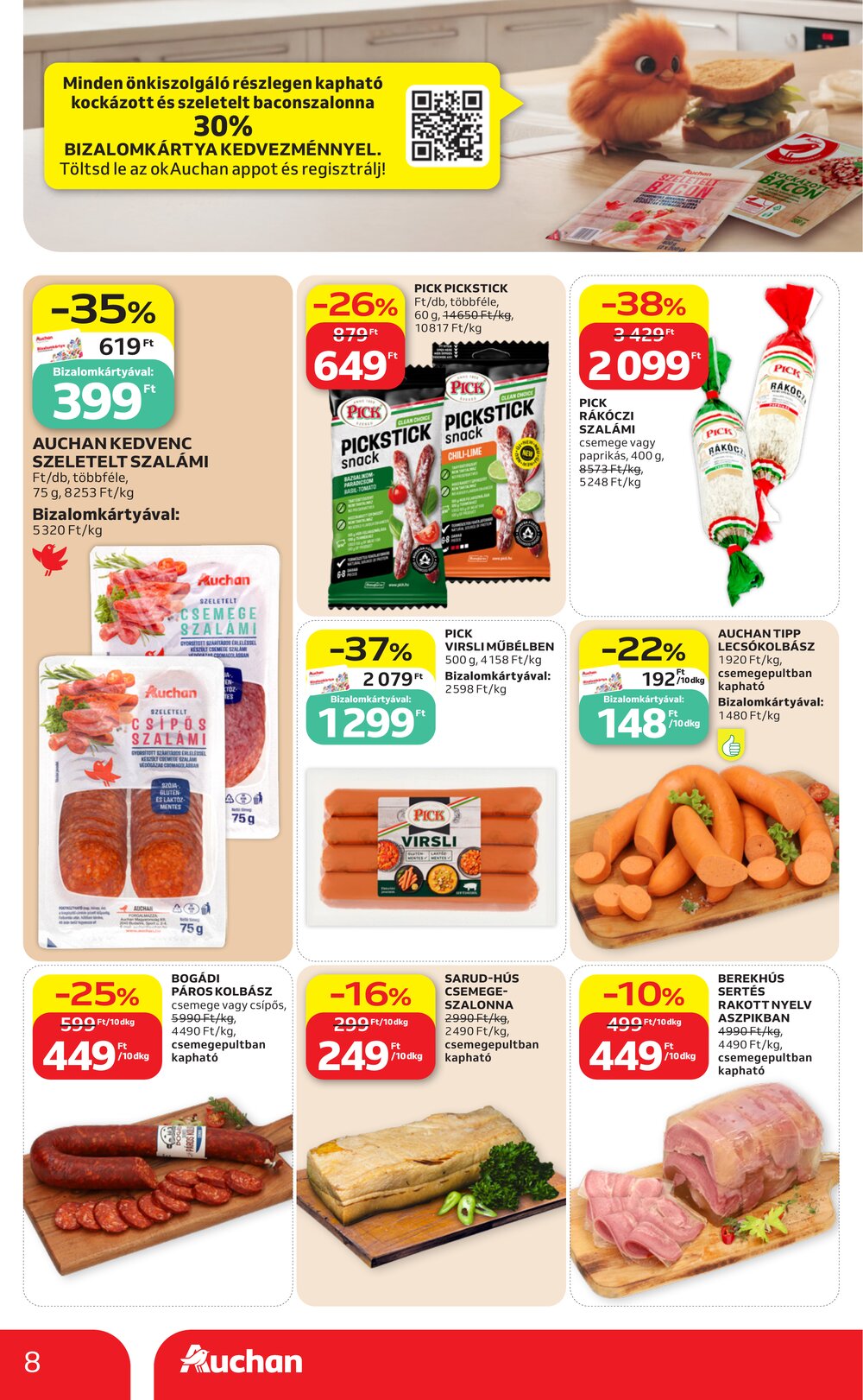 Auchan akciós újság 2026.06.18-tól - 8. oldal.