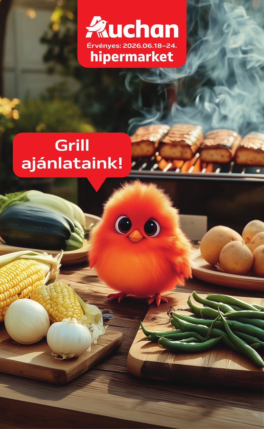 Auchan akciós újság 2026.06.18-tól - 1. oldal.