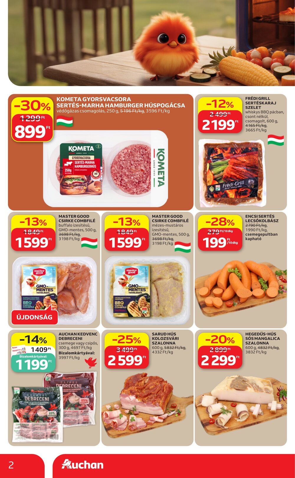Auchan akciós újság 2026.06.18-tól - 2. oldal.